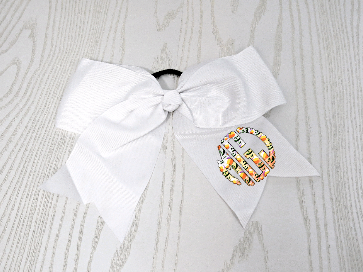 Halloween Personalized Hair Bow for Girls - Boo Hair Tie Accessory- Cu –  kenziesboutique1