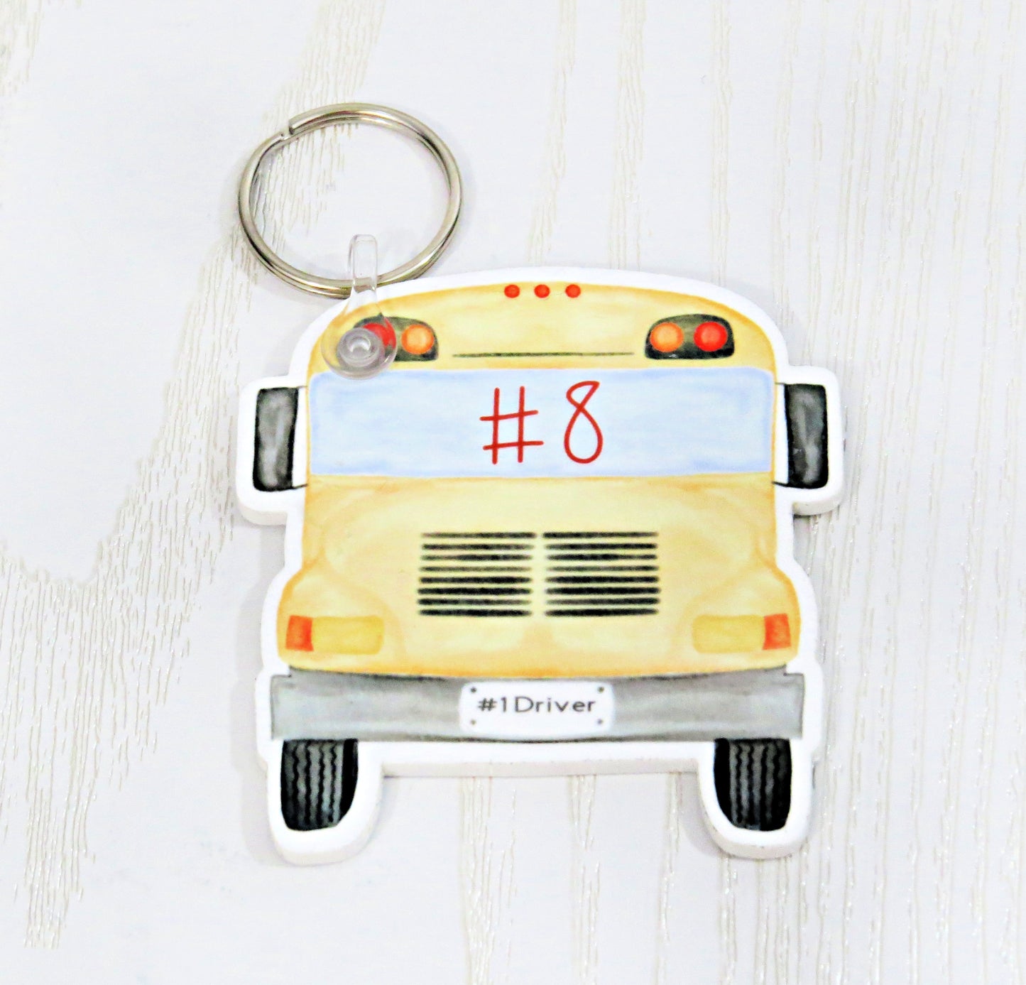 Bus Rider Key Chain - Bus Rider Bag Tag - Bus Driver Bag Tag - Bus Driver KeyChain – Custom End of School Year Gift – Back To School Gift