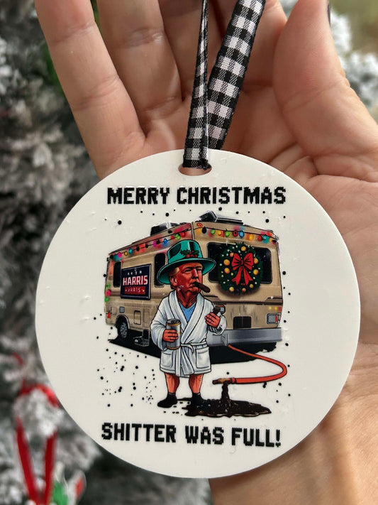 Trump Merry Christmas Shitter Was Full Ornament