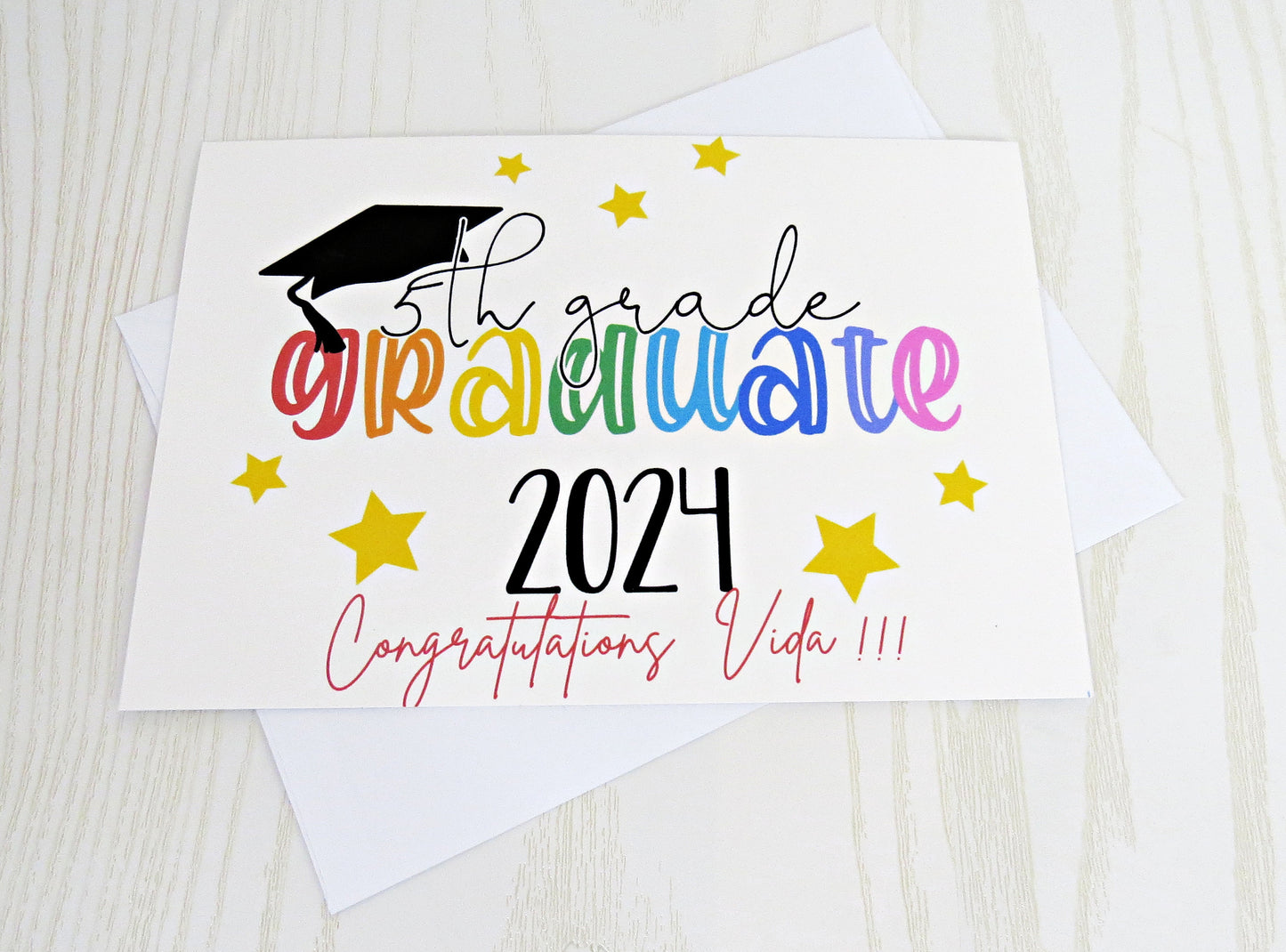 5th Grade Graduate 2024 Money Card - Congrats Grad Graduation Gift Card - Unique Money Holder for Cash Gift - Graduation Greeting Cards - Humor Cash Gift for Him Her