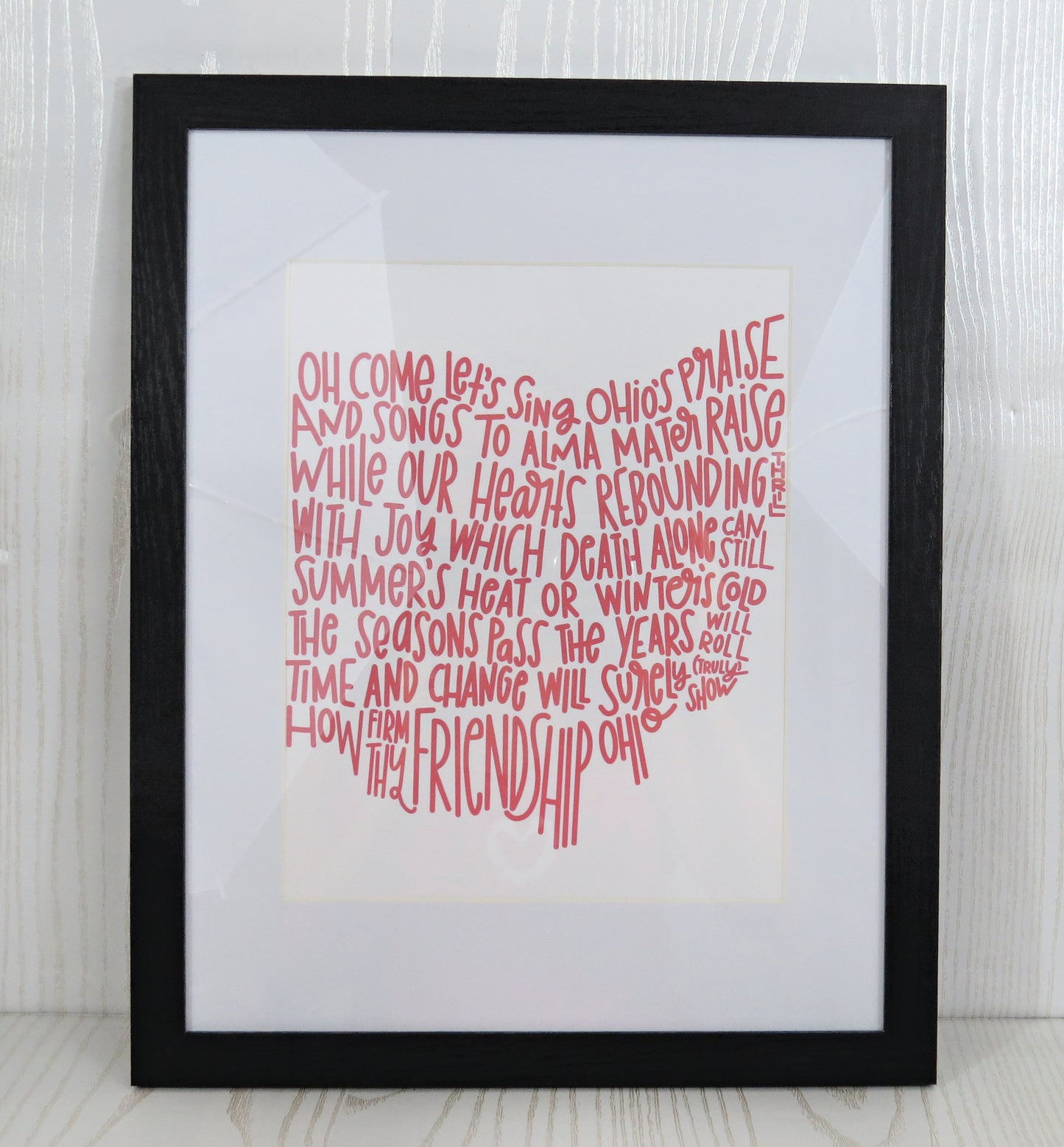 Ohio Song Framed Picture - Home Decor