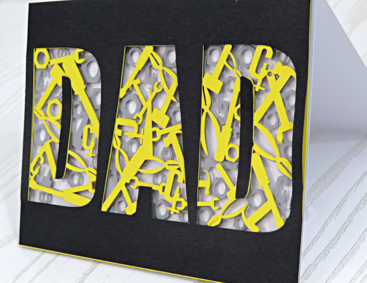 Fathers Day Tool 3D Card for Dad - Birthday Card Unique Card from Kids - Grandpa Dad Papa Pops Greeting Cards - Fathers Day Gift