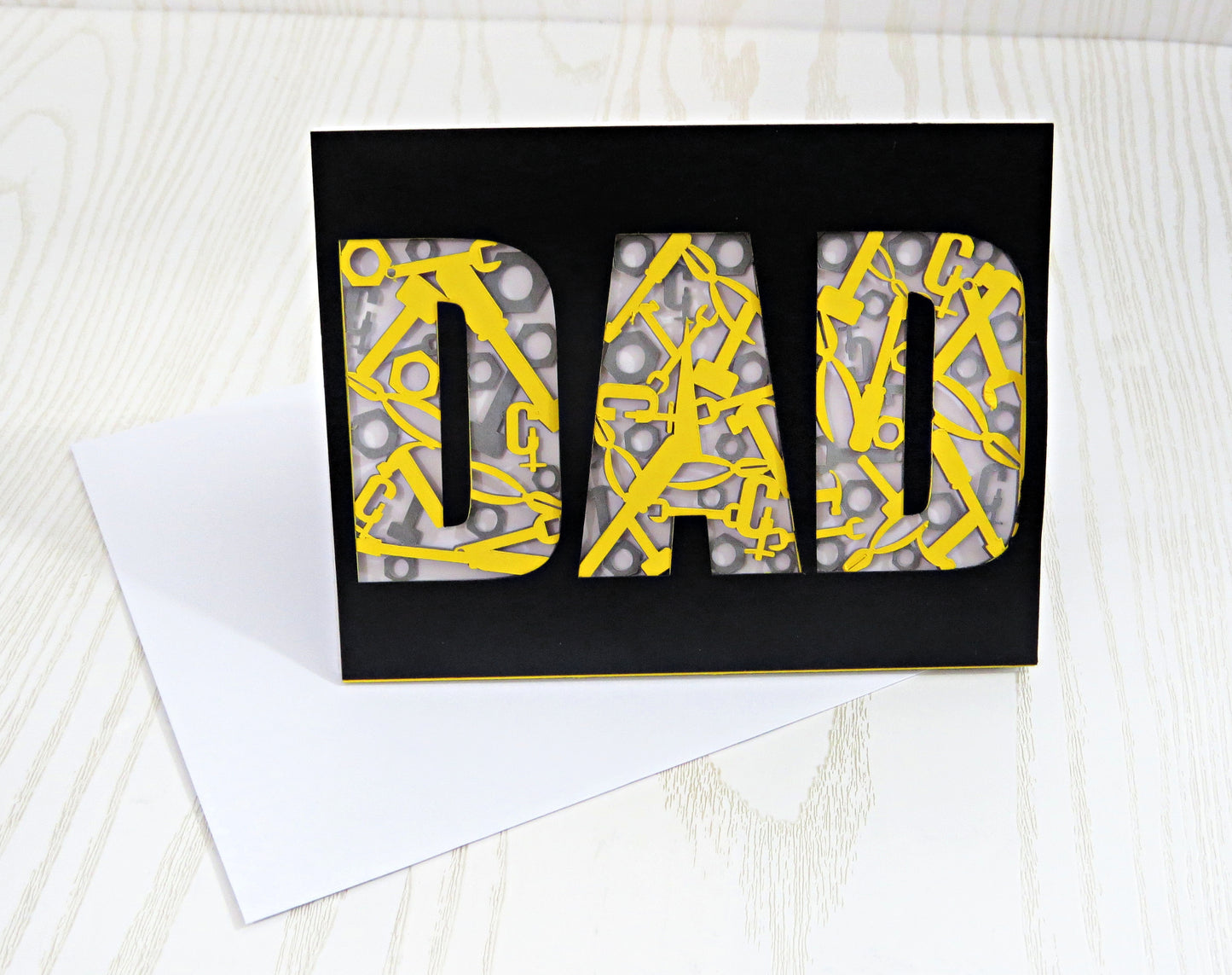 Fathers Day Tool 3D Card for Dad - Birthday Card Unique Card from Kids - Grandpa Dad Papa Pops Greeting Cards - Fathers Day Gift