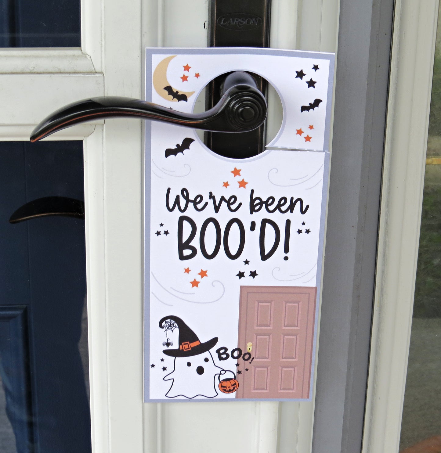 You've Been Boo'ed Halloween Treat Bags -  Unique Halloween Game with Instructions Door Hanger and more - Just Add Candy Greeting Cards - Gift for Him Her Boy Girl Note