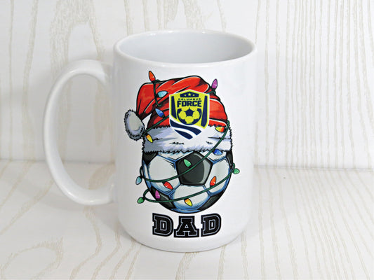 Columbus Force Soccer Personalized Hot Chocolate Christmas Coffee Mug