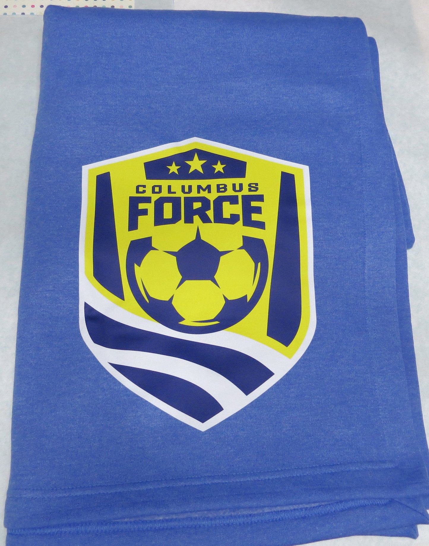 Columbus Force Soccer Fleece Sweatshirt Blanket - Personalized with Name