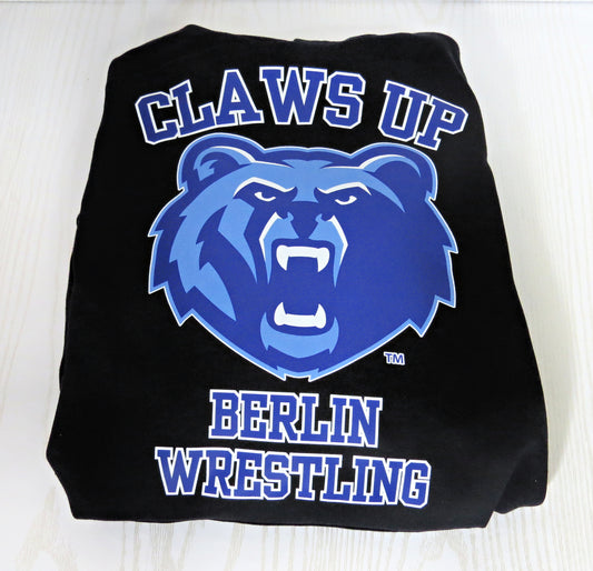 ADULT Bella & Canvas Super Soft Fleece Olentangy Berlin Wrestling Claws Up Fleece Pullover Hoodie Sweatshirt