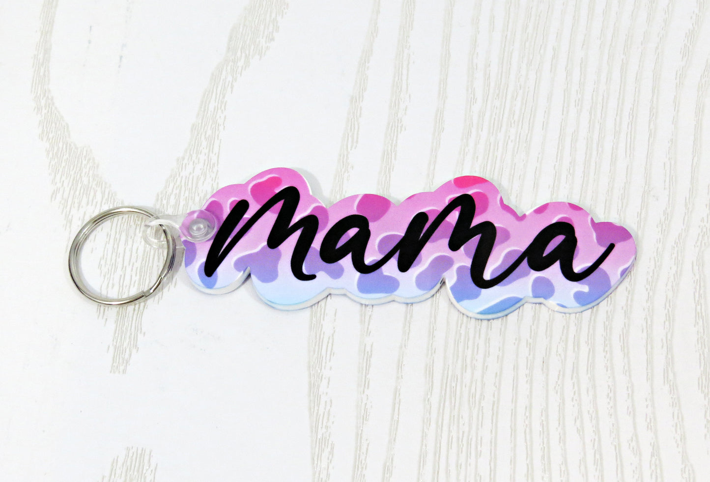 Mom Keychain Personalized with Kids Names - Rainbow Cheetah Print Keychain - Grandma - Mama - Mommy - Nana - Grandma - Mothers Day