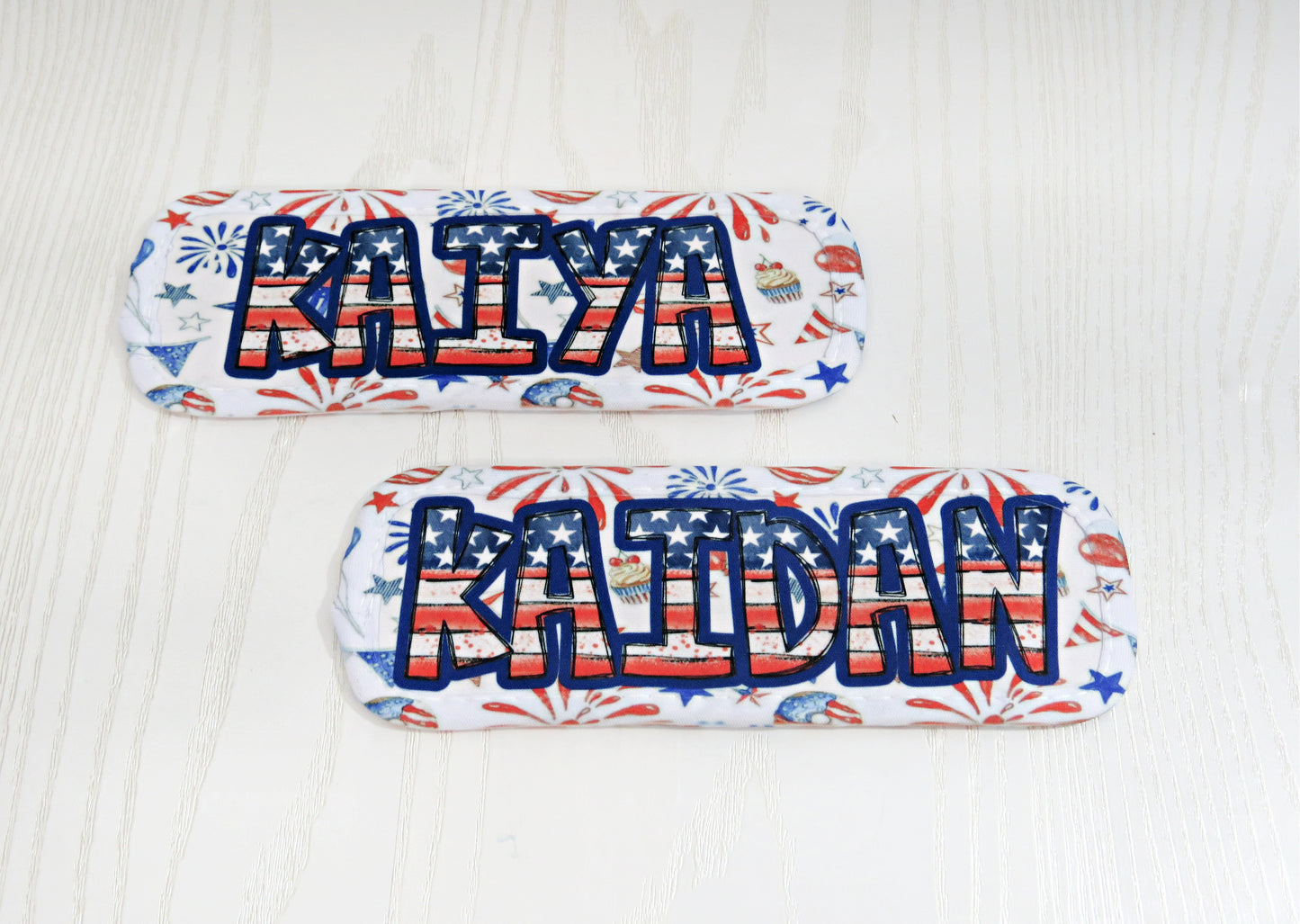 Personalized Patriotic Popsicle Holder for Kids - Personalized Popsicle Holder Sleeve - Summer July 4th Memorial Day Gift - Popsicle Sleeve Kids