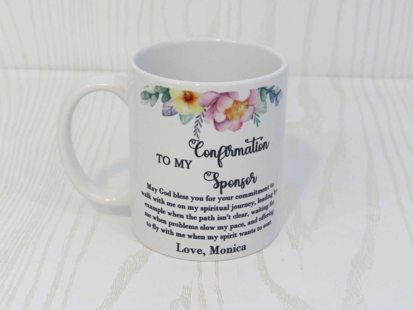 Confirmation Gift - Confirmation Sponsor Gift - Confirmation Mug - Sponsor Mug - Church Gift