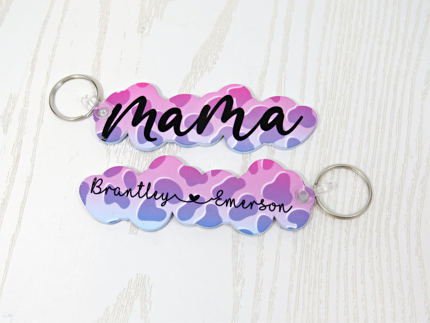 Mom Keychain Personalized with Kids Names - Rainbow Cheetah Print Keychain - Grandma - Mama - Mommy - Nana - Grandma - Mothers Day