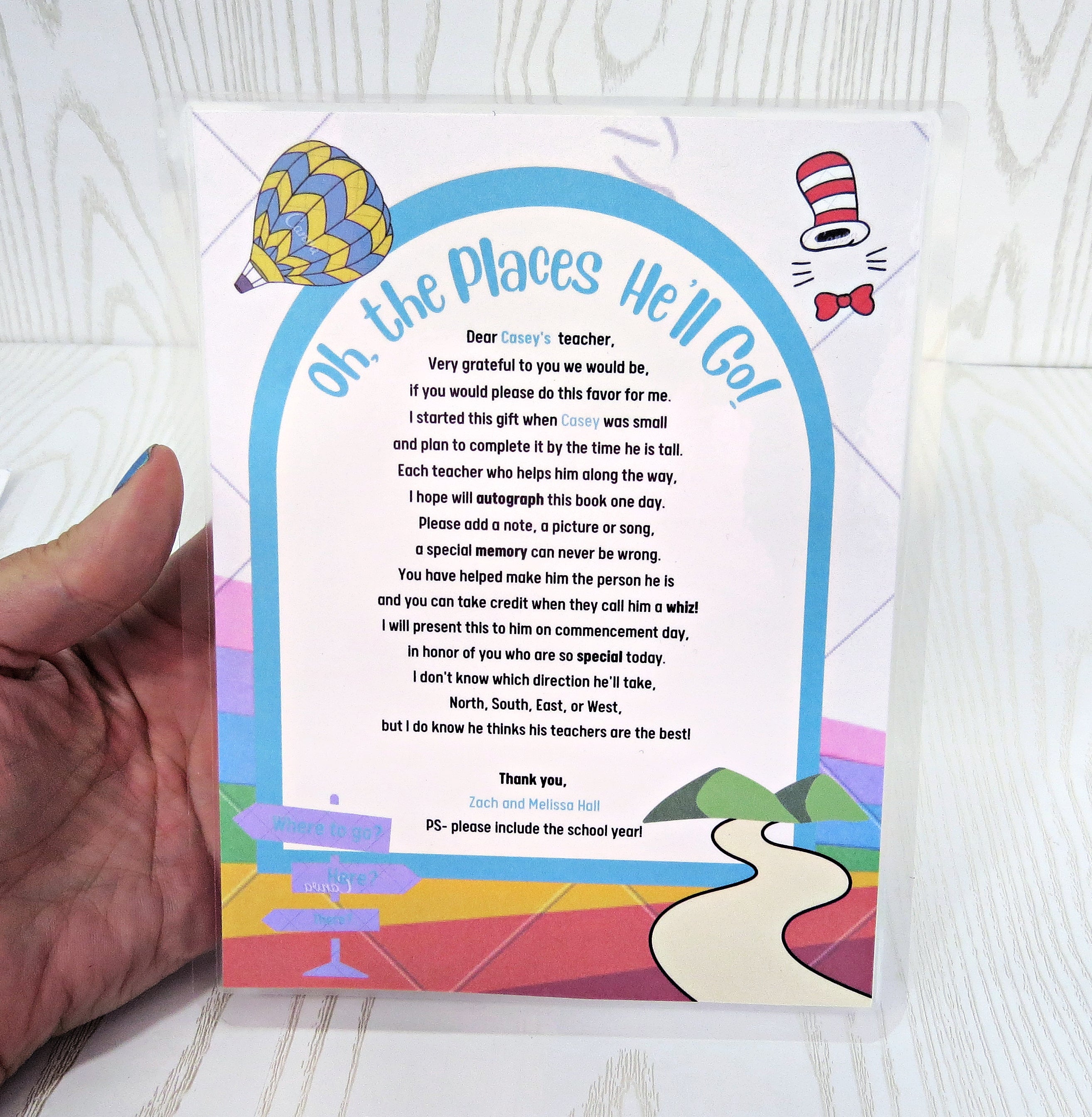 Oh The Places You'll Go Teacher Instructions For Book For Kids - End O ...