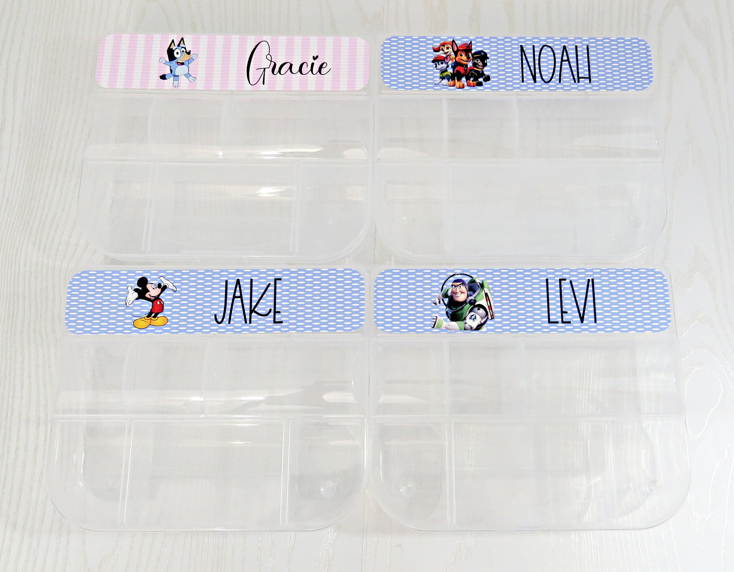 Personalized Snack Box - Snacklebox Custom Case - Hard Box with Snap-Tight Lid - Vacation Food Saver - Car Ride Snack Holder