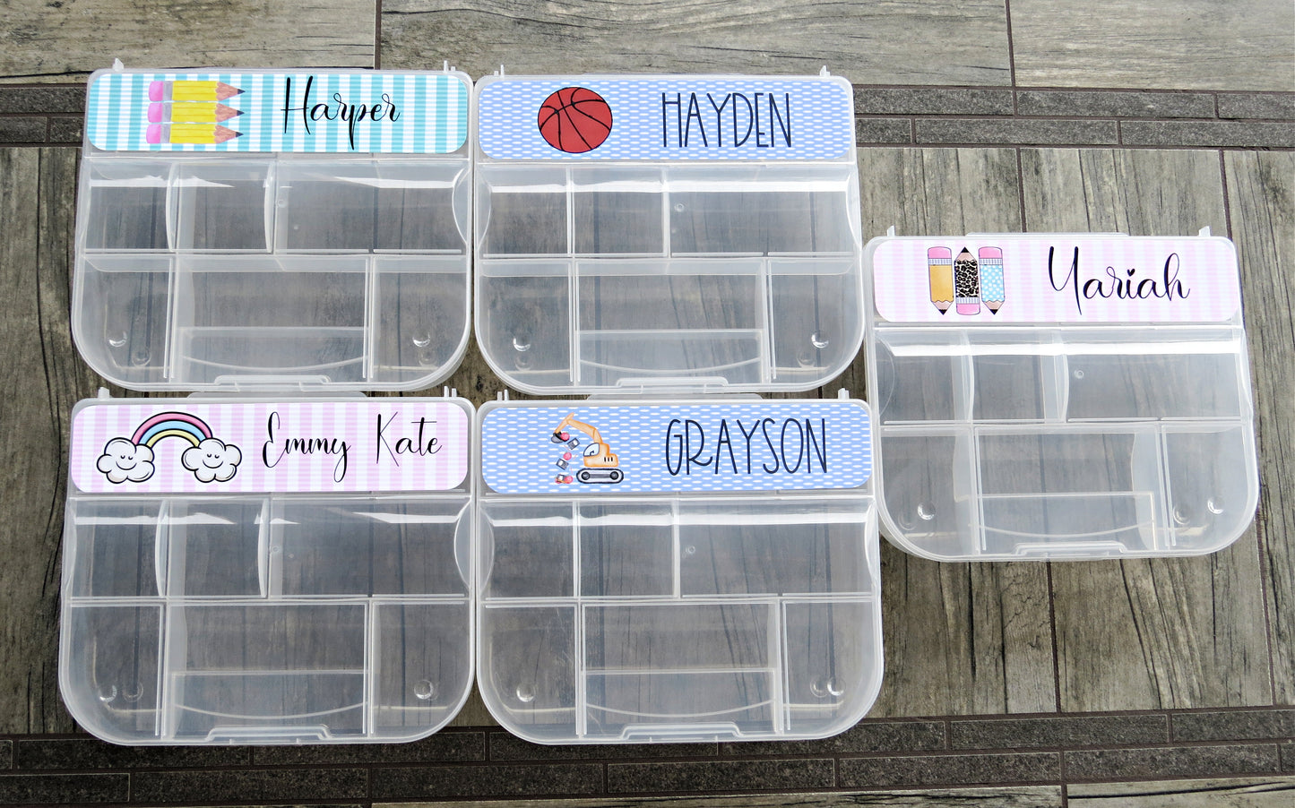 Personalized Snack Box - Snacklebox Custom Case - Hard Box with Snap-Tight Lid - Vacation Food Saver - Car Ride Snack Holder