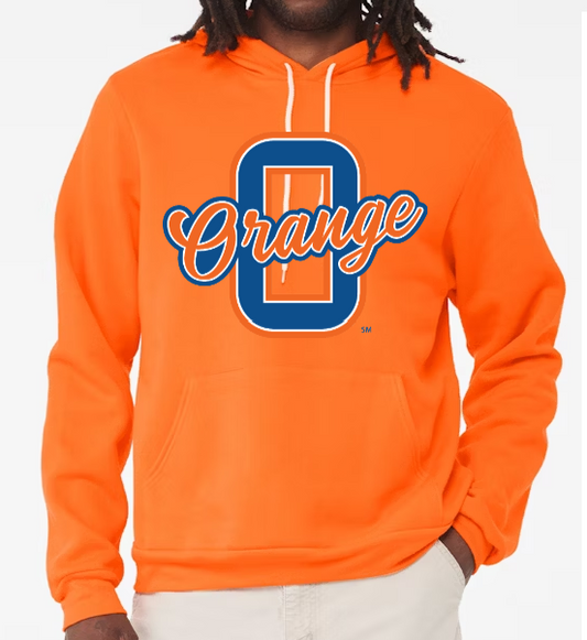 ADULT Bella & Canvas Super Soft Fleece Olentangy Orange Unisex Fleece Pullover Hoodie Sweatshirt