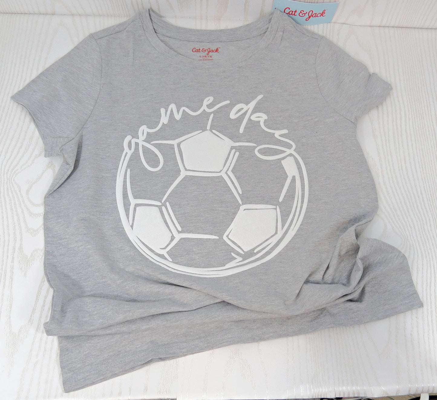 Kids Soccer Game Day Themed Tee - Sports T Shirt