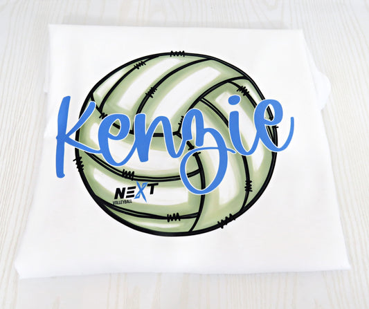 Personalized Next Volleyball Pillowcase - Custom Travel Pillow Case - Personalize Name Pillow