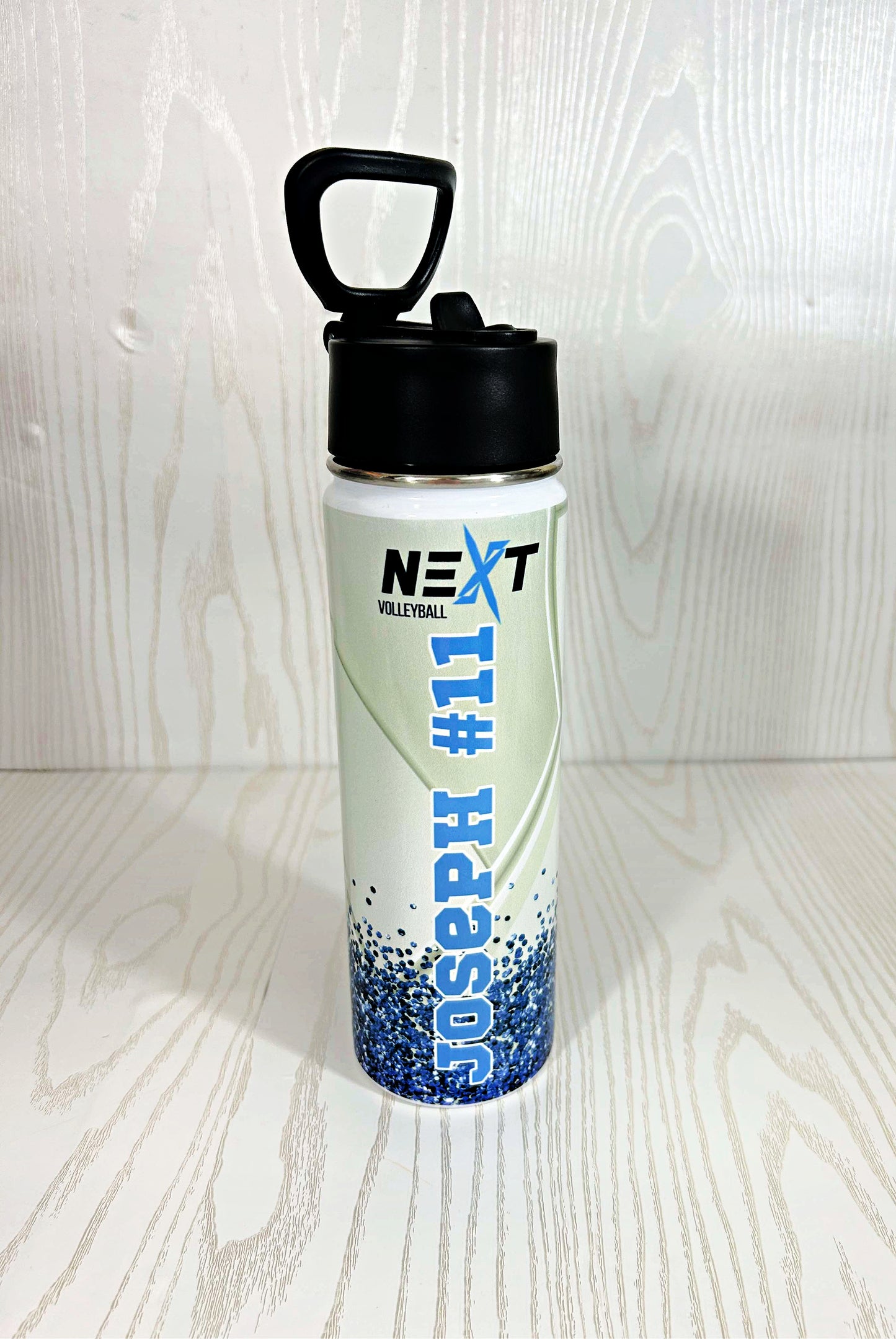 Next Volleyball 22 oz Soccer Water Bottle Personalized with Name - Custom Sports Bottle