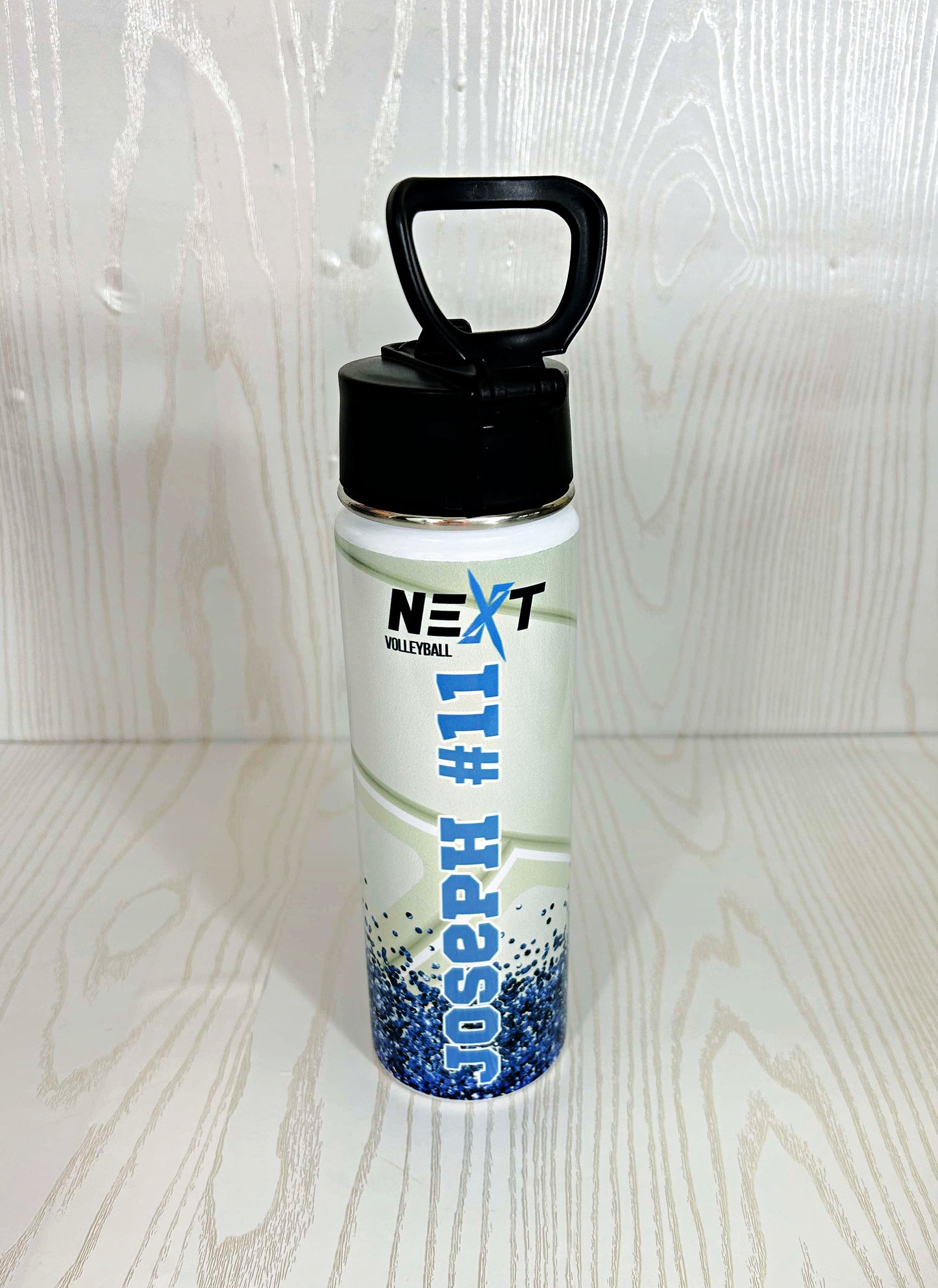 Next Volleyball 22 oz Soccer Water Bottle Personalized with Name - Custom Sports Bottle