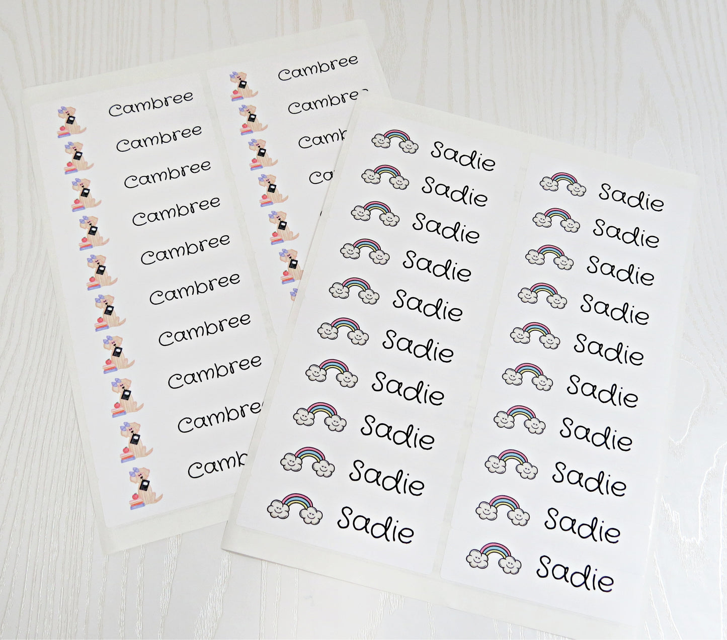 Personalized Label Stickers for Back to School Supplies with Name for Students Teachers