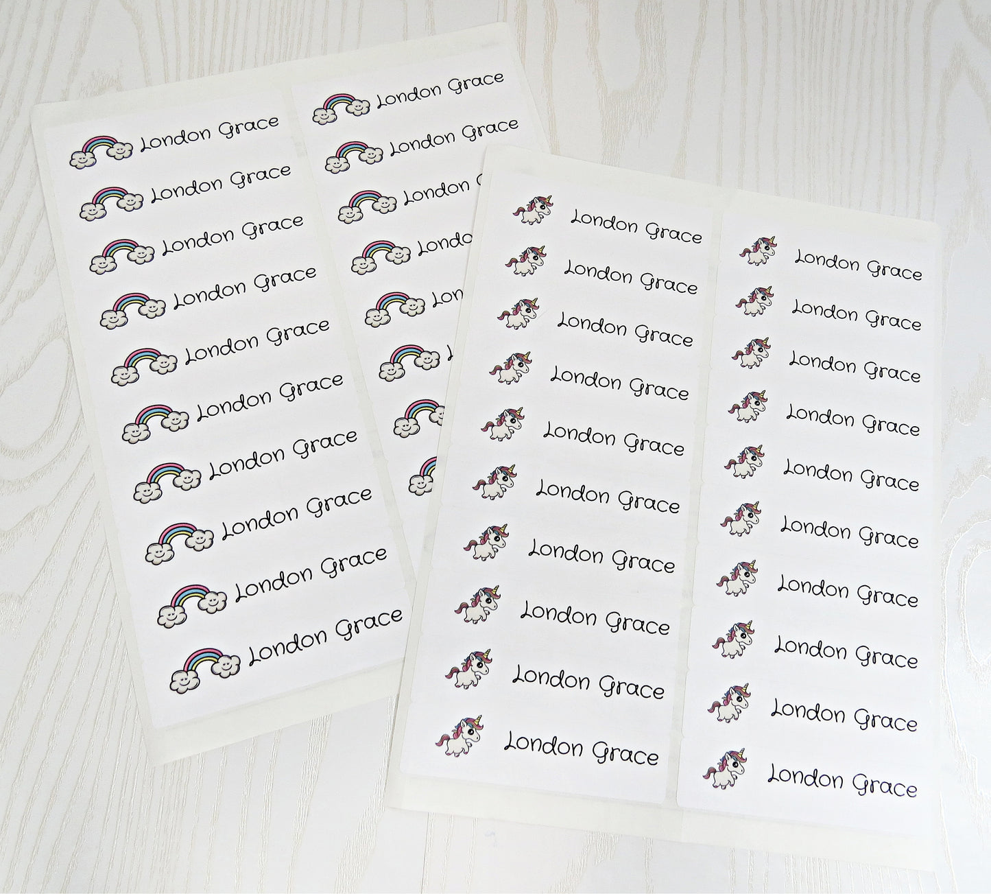 Personalized Label Stickers for Back to School Supplies with Name for Students Teachers