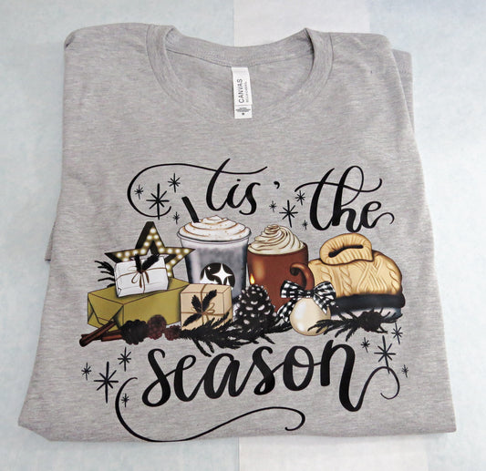 ADULT Bella & Canvas Unisex Tis the Season Christmas Holiday Tee T-Shirt