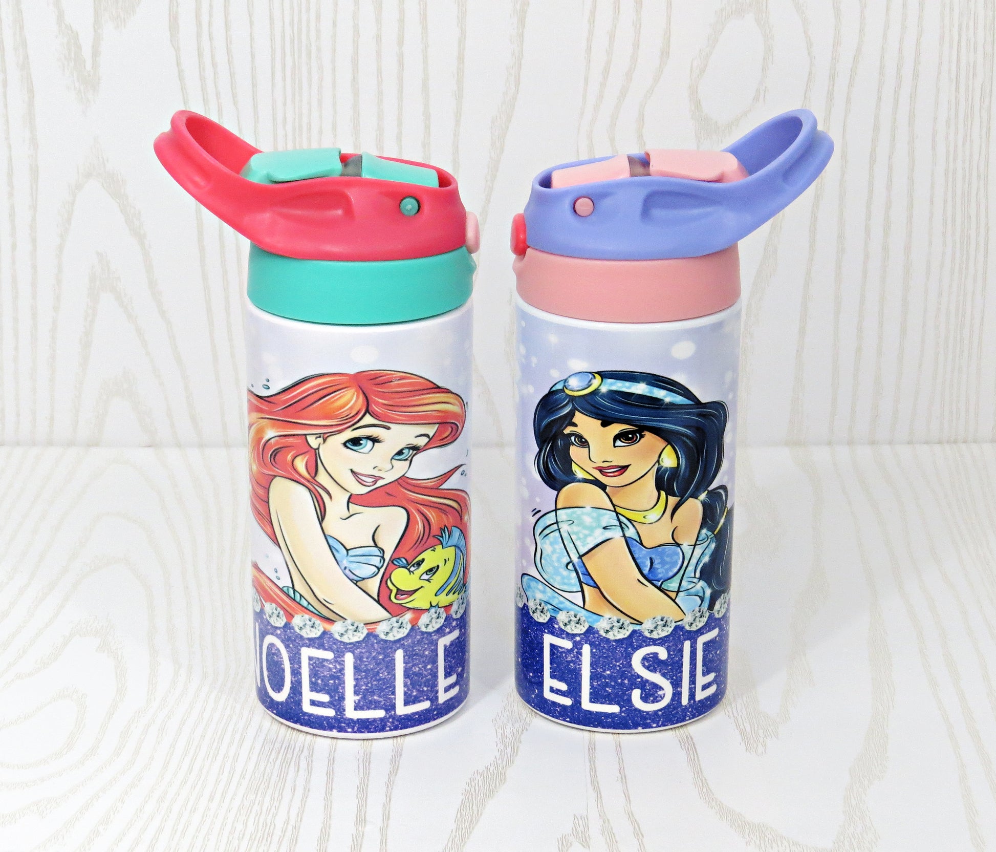 Personalised Princess Water Bottle | Personalised Girls Drinks Bottle |  Princess Bottle | Girls Birthday Gift | Xmas Gift for Princess Fan