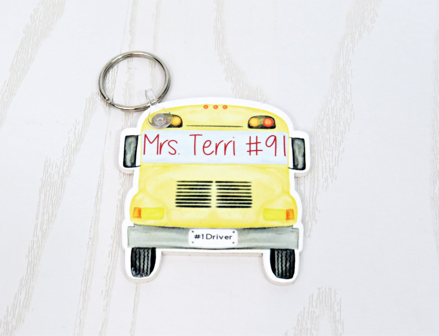 Bus Rider Key Chain - Bus Rider Bag Tag - Bus Driver Bag Tag - Bus Driver KeyChain – Custom End of School Year Gift – Back To School Gift