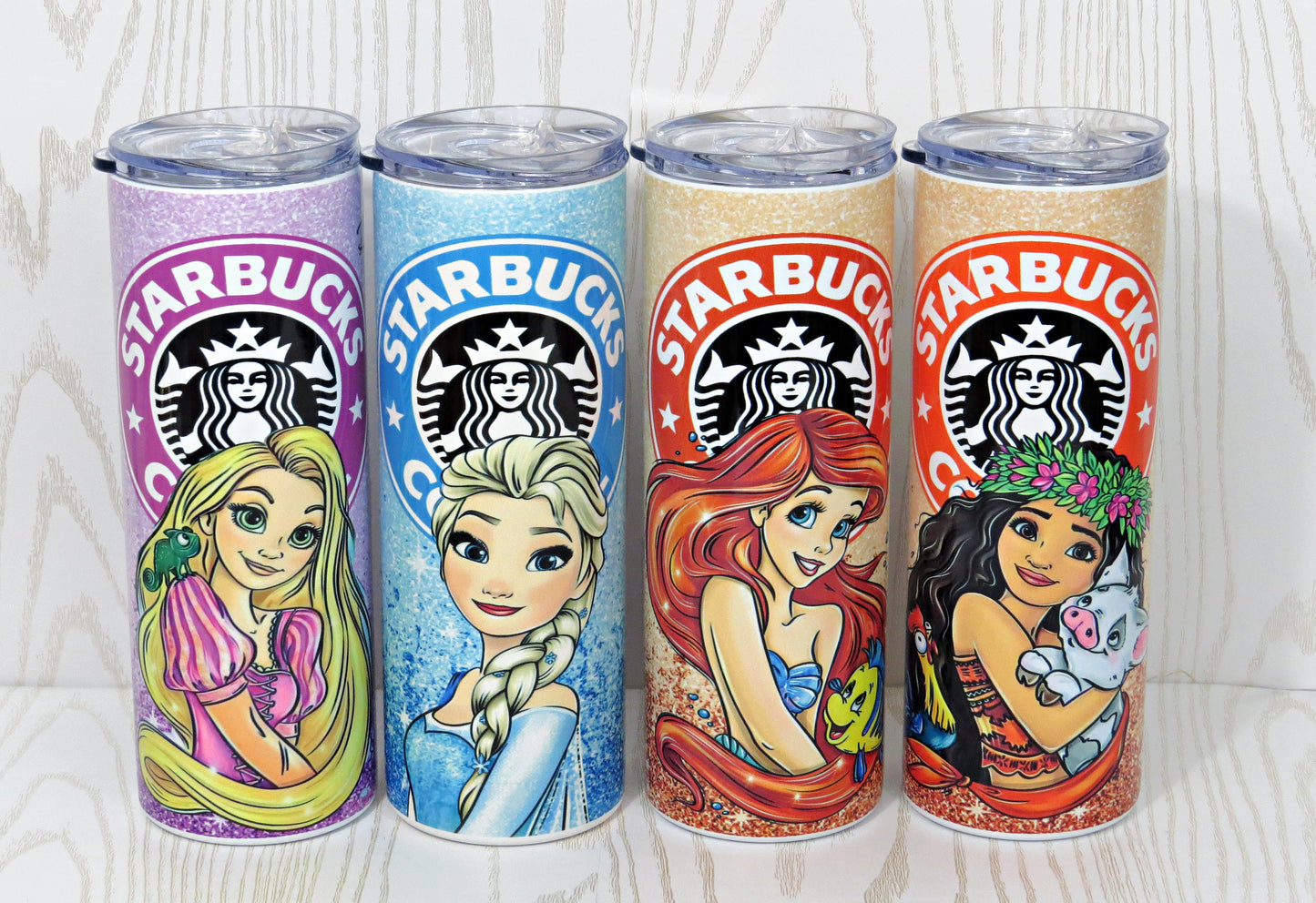 20 oz Stainless Steel Coffee Princess Tumbler - Fun Park Tumbler - Coffee Lover Tumbler Mermaid