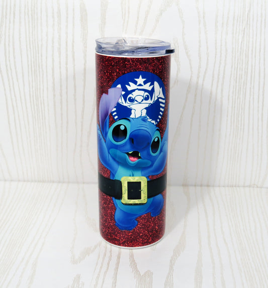 20 oz Stainless Steel Coffee Blue Colorful Humanoid Alien Tumbler Christmas- Fun Park Tumbler - Coffee Lover Tumbler