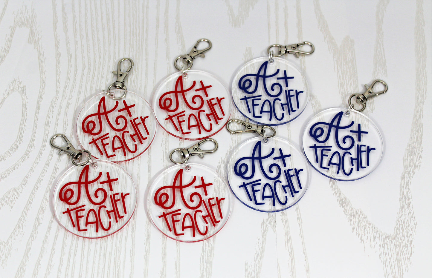 Acrylic Round Keychain for Teachers - Teacher Appreciation Gift - Teacher Gift - Teacher Keychain