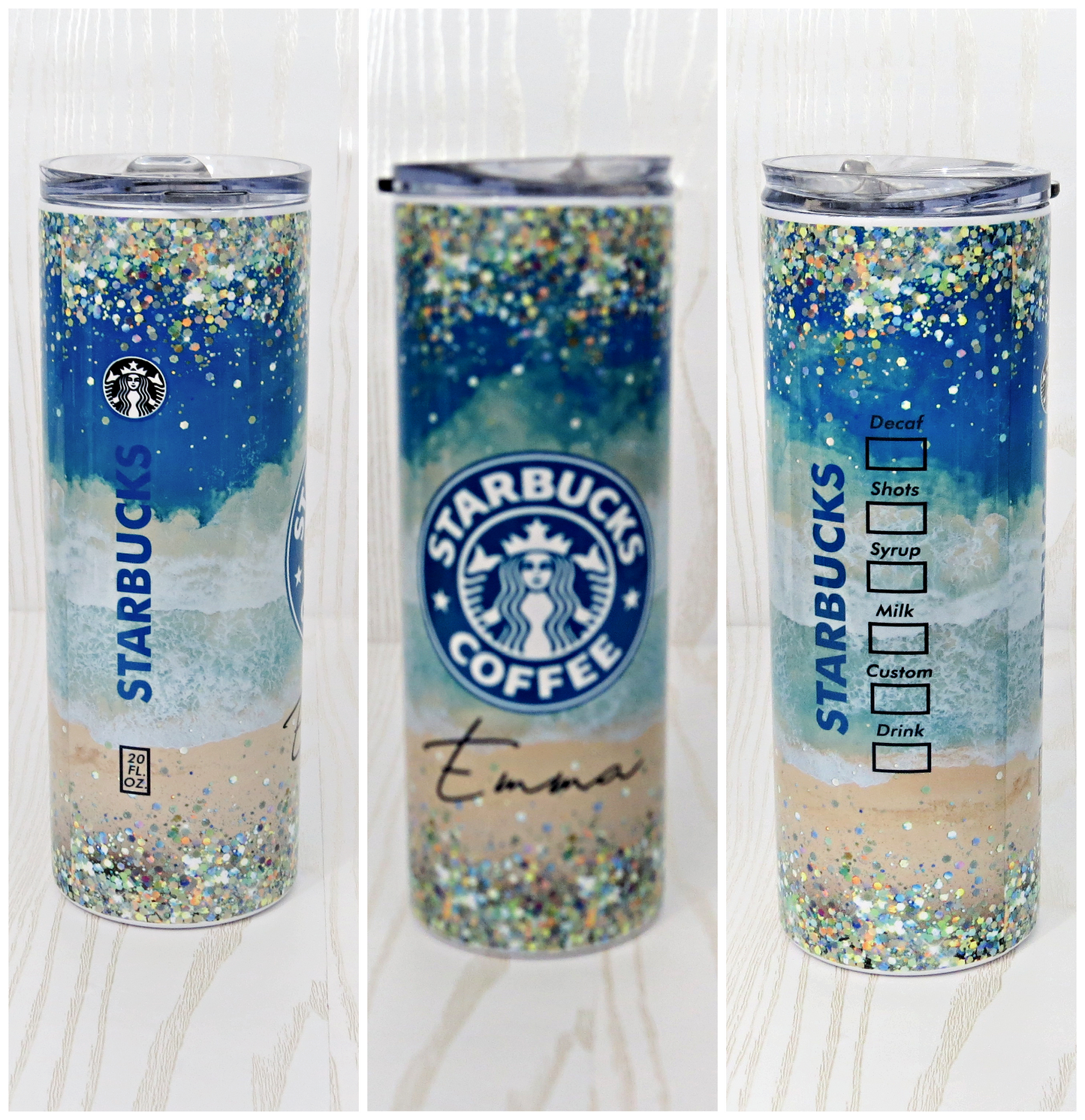 20 oz Stainless Steel Coffee Beach Vacation Tumbler - Girls Trip Latte - Coffee Lover Tumbler