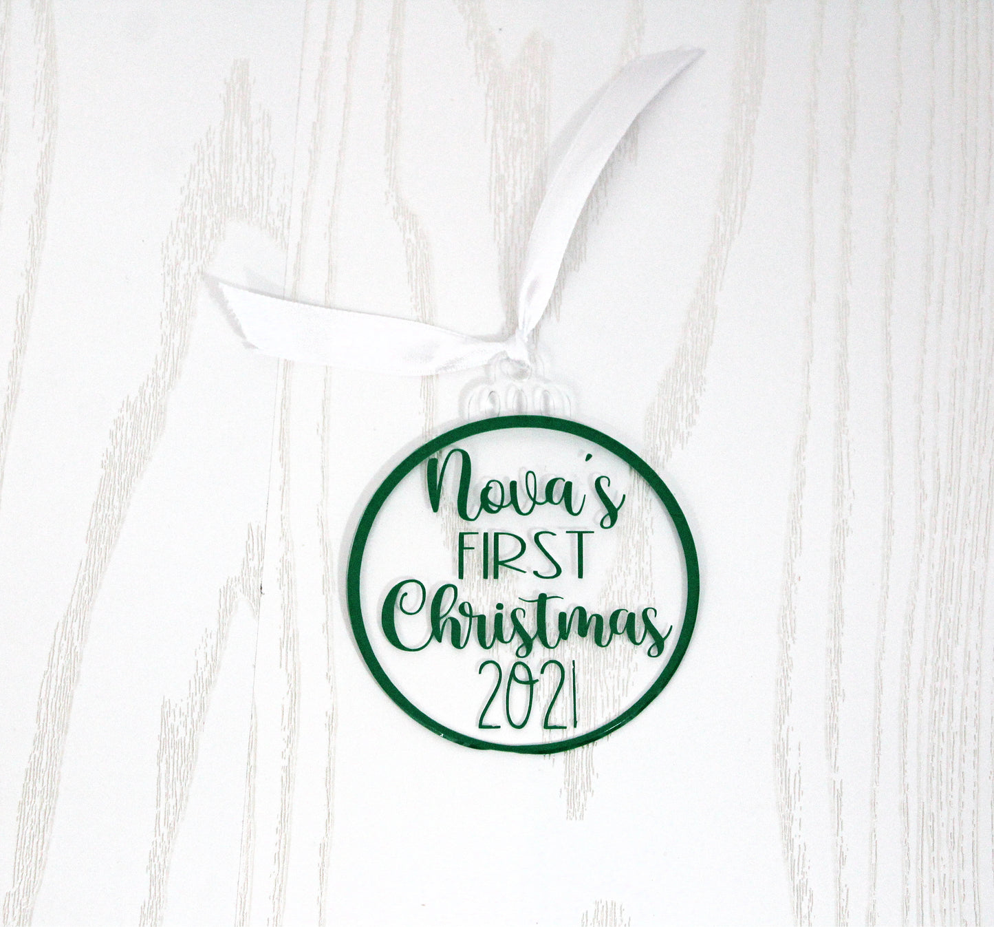 Personalized First Christmas Ornament - Personalized Baby Ornament - New Family Christmas Ornament - New Mom Dad