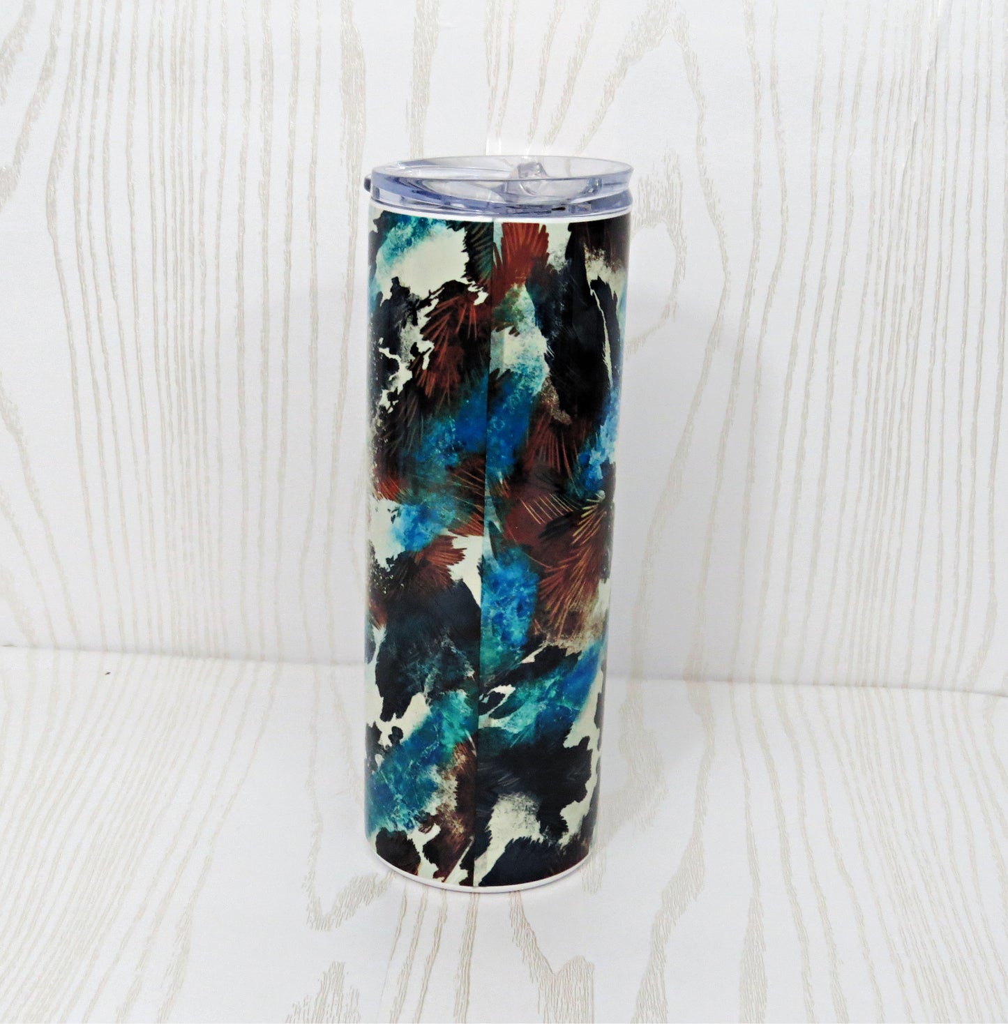 20 oz Stainless Cowboy State of Mind Steel Skinny Tumbler - Dutton Western TV SeriesIncludes Straw and Lid – Girls Gift