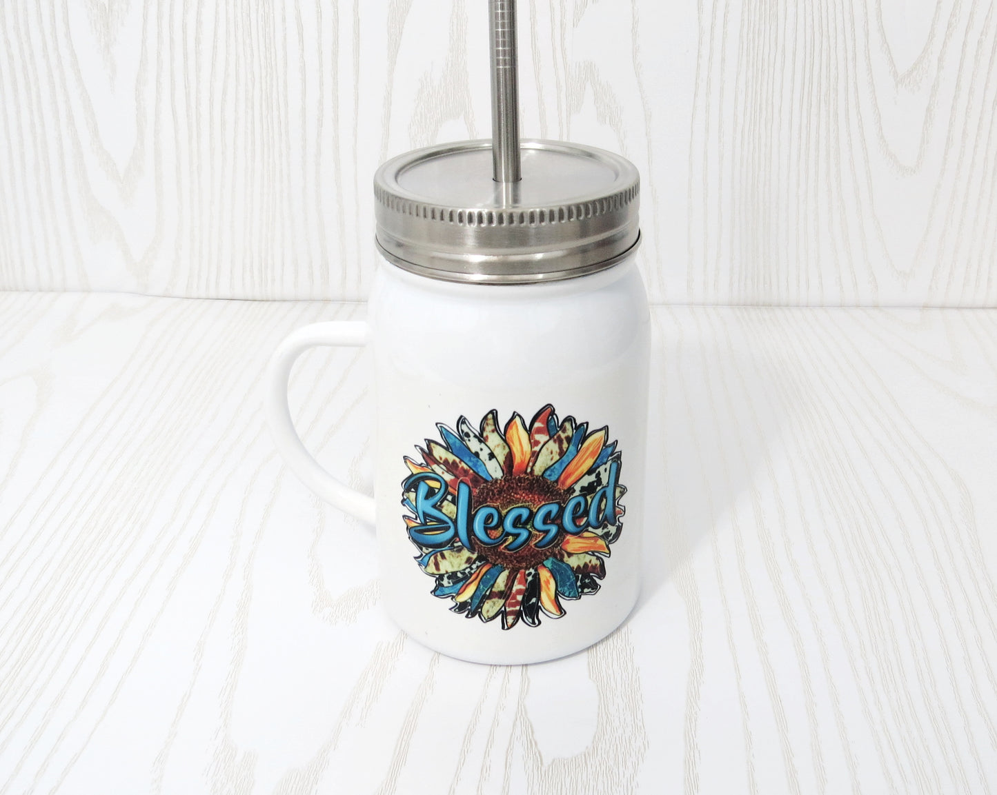 16 oz Mom & Kids Mason Jar Tumbler - Mom Gift Includes Straw and Lid – Holiday Gift Secret Santa - Birthday Mothers Day