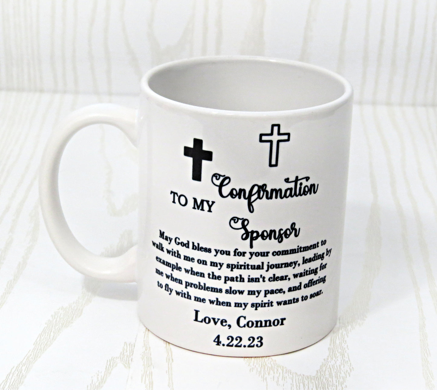 Confirmation Gift - Confirmation Sponsor Gift - Confirmation Mug - Sponsor Mug - Church Gift