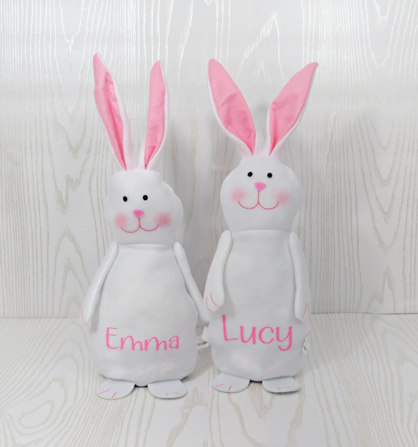 Personalized Easter Bunny - Personalized Bunny - Plush Easter Gift Kids - Easter Basket Stuffers - Easter Decor - Custom Stuffed Bunny – Home Decor