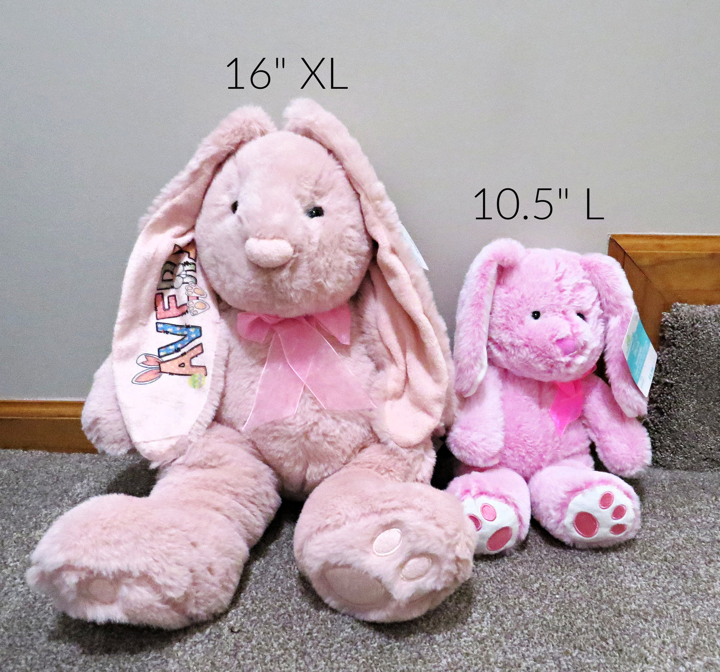 Sublimation Easter Bunnies Personalized - Personalized Bunny - Plush Easter Gift Kids - Easter Basket Stuffers - Easter Decor - Custom Stuffed Bunny – Home Decor