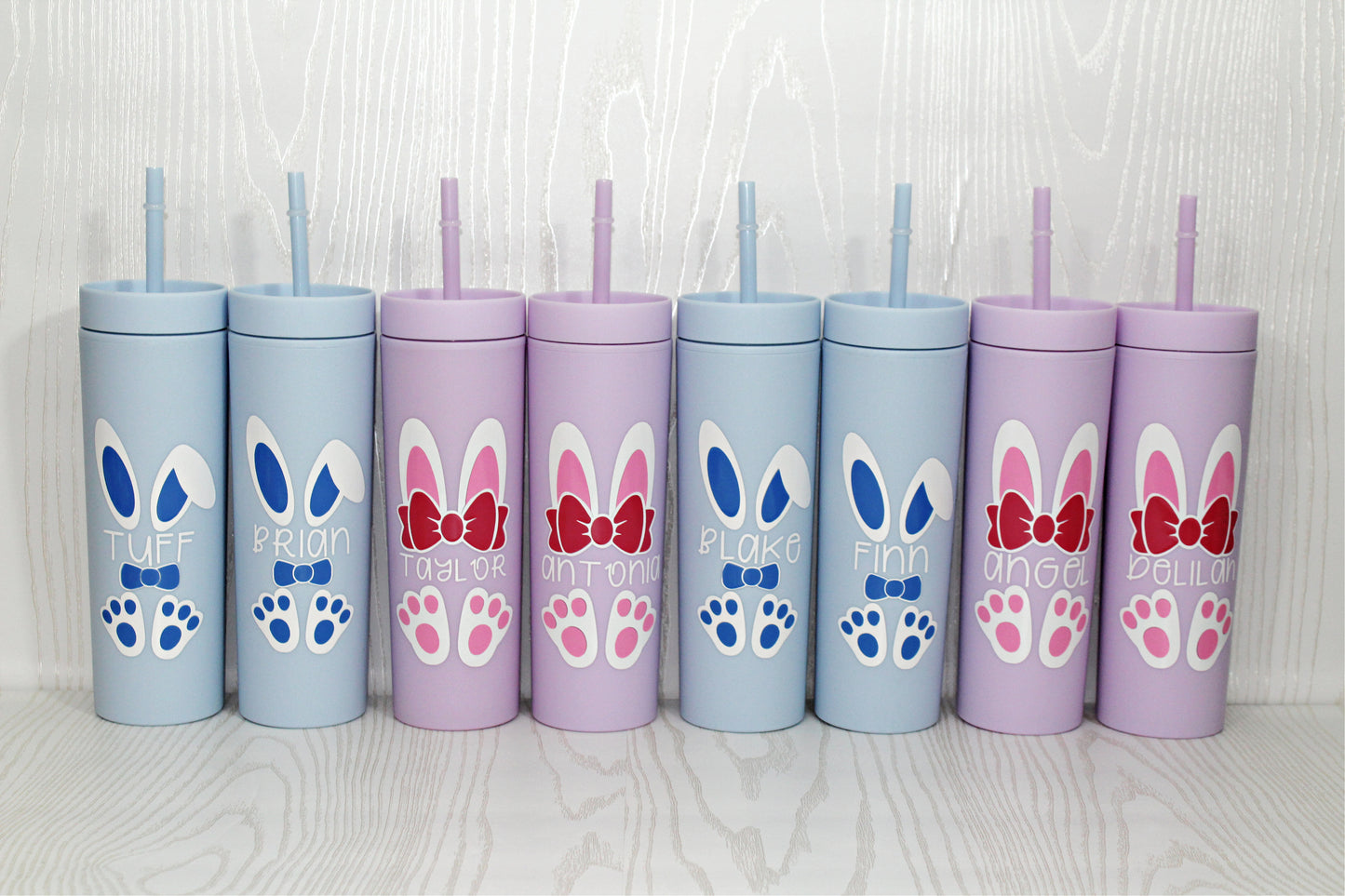 Personalized Easter Gift for Girls - Little Girl Easter Tumbler - Easter Basket Cup with Bunny - Toddler Girl Easter Tumbler-Boy Easter Gift