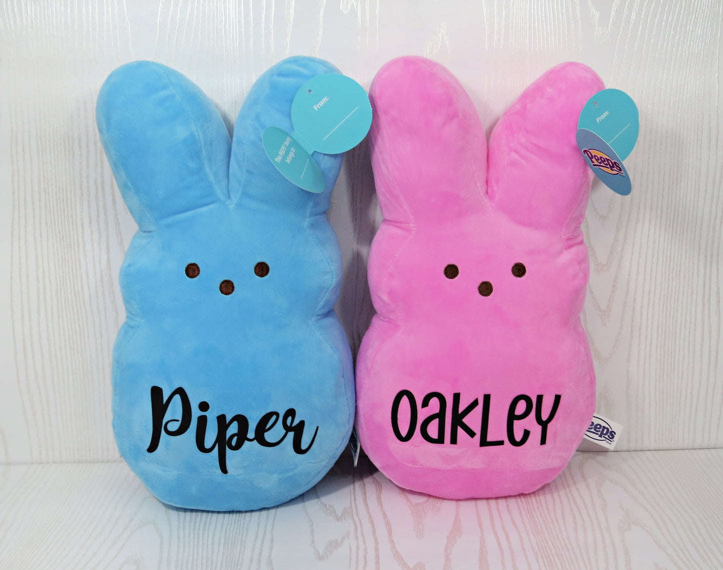 Candy Easter Bunnies Personalized - Personalized Bunny - Plush Easter Gift Kids - Easter Basket Stuffers - Easter Decor - Custom Stuffed Bunny – Home Decor