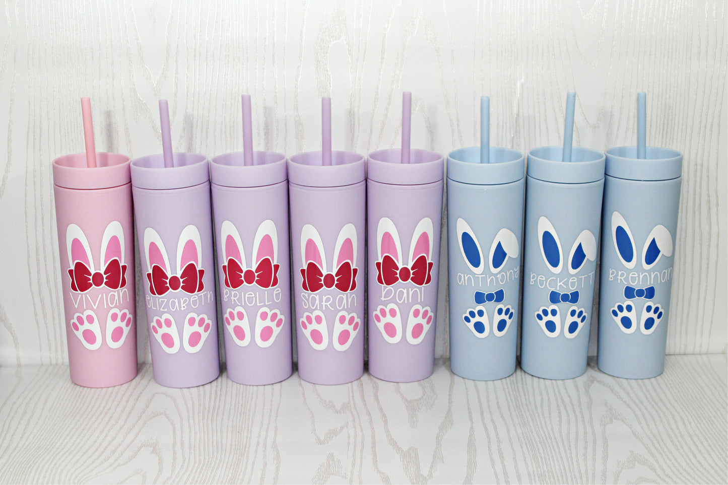 Personalized Easter Gift for Girls - Little Girl Easter Tumbler - Easter Basket Cup with Bunny - Toddler Girl Easter Tumbler-Boy Easter Gift