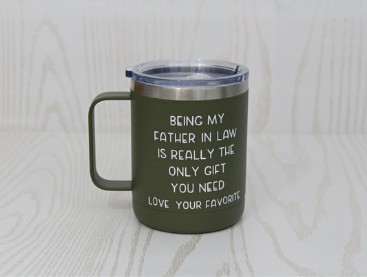 Being My Father In Law Coffee Mug - Father In Law Birthday Gift - Gift For Him - Birthday Present