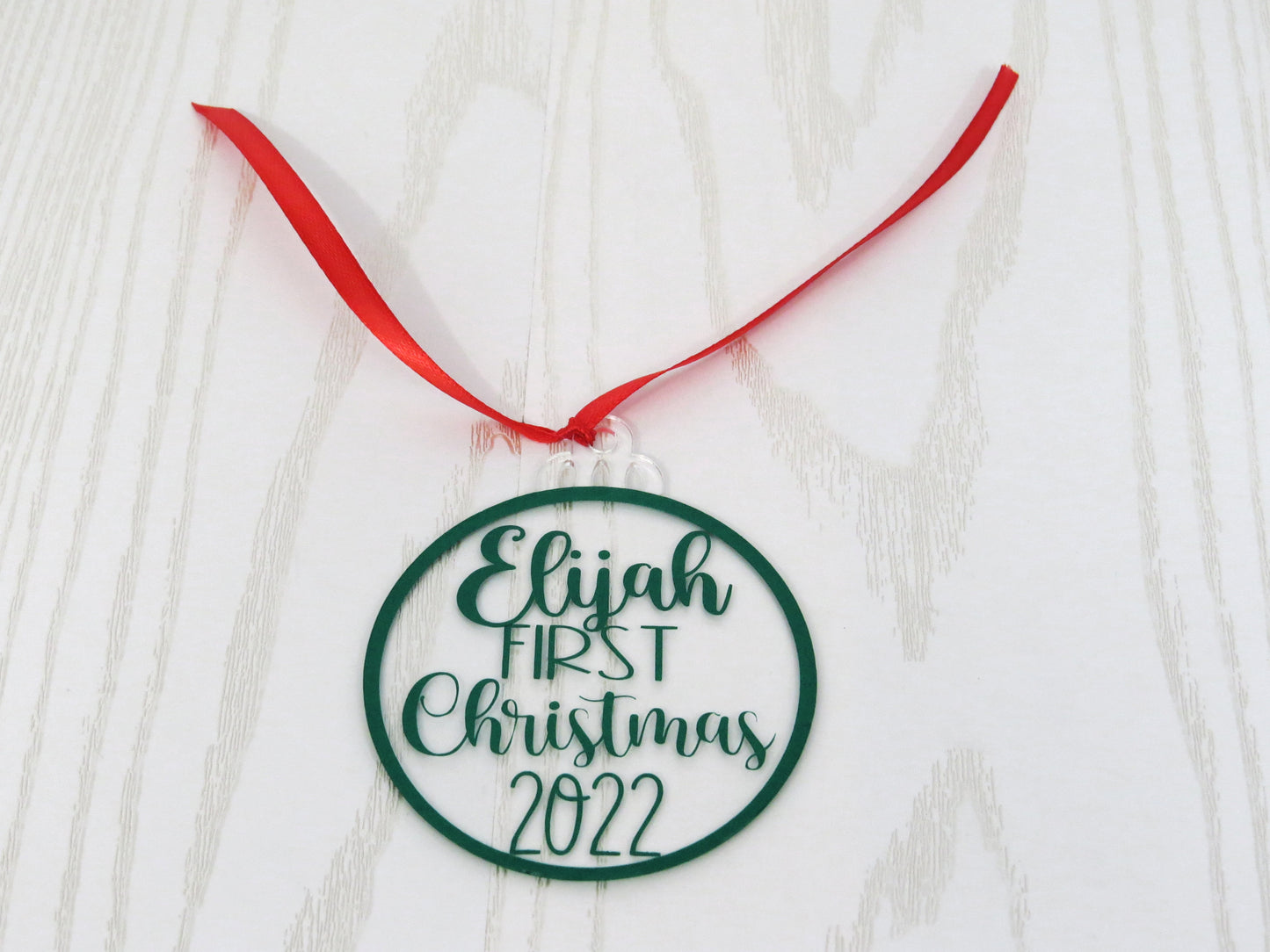 Personalized First Christmas Ornament - Personalized Baby Ornament - New Family Christmas Ornament - New Mom Dad