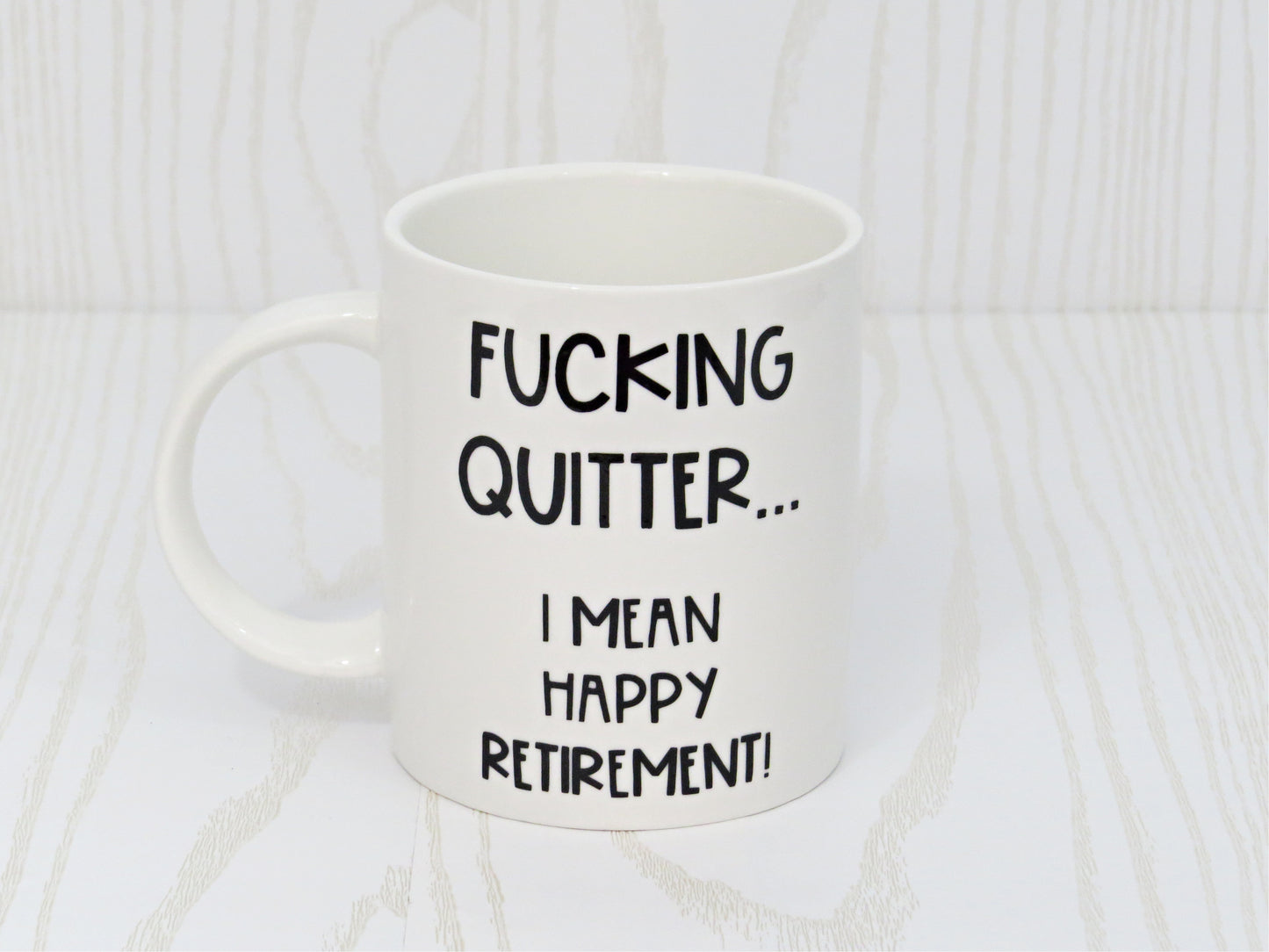 Quitter...Happy Retirement Mug Escaping - Retirement Gift - Retirement Coffee Mug - Bye