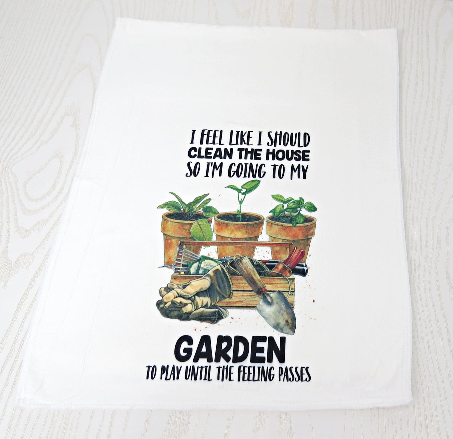 My Garden Kitchen Tea Towel | Geometry