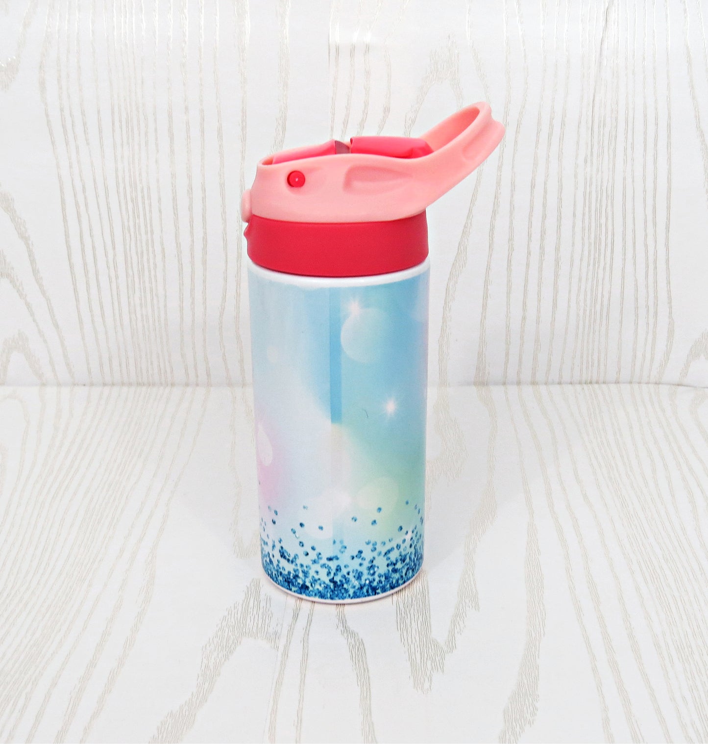 12 oz Stainless Steel Personalized Unicorn Horn Tumbler - Girls Water Bottle - Flip Top - Insulated Reusable - Straw - Custom with Handle