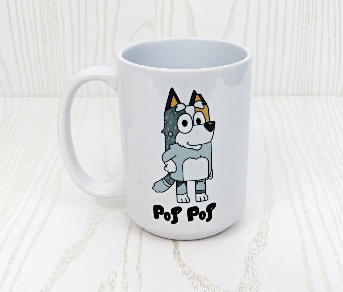 Blue Dog Mug For Family - Mothers Day - Fathers Day - Holidays - Grandparents Day Gift