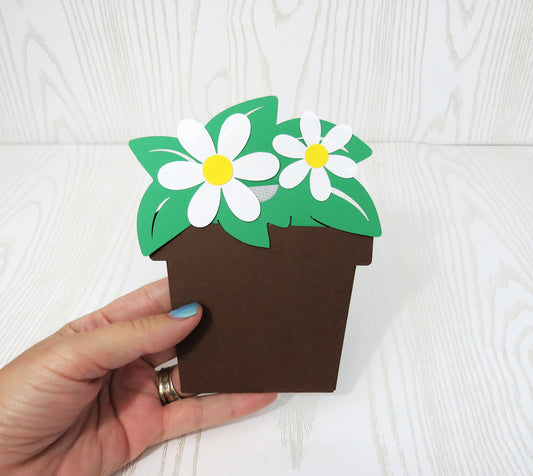 Mothers Day Flower Pot Gift Card Holder - Unique Money Holder for Gift Card - Grandma Mom Nana Nanny Greeting Cards - Moms Day Gift