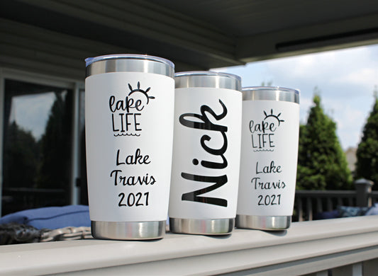 Lake Life Coffee Tumbler - Girls Weekend - Girls Trip Tumbler - Customizable Tumblers