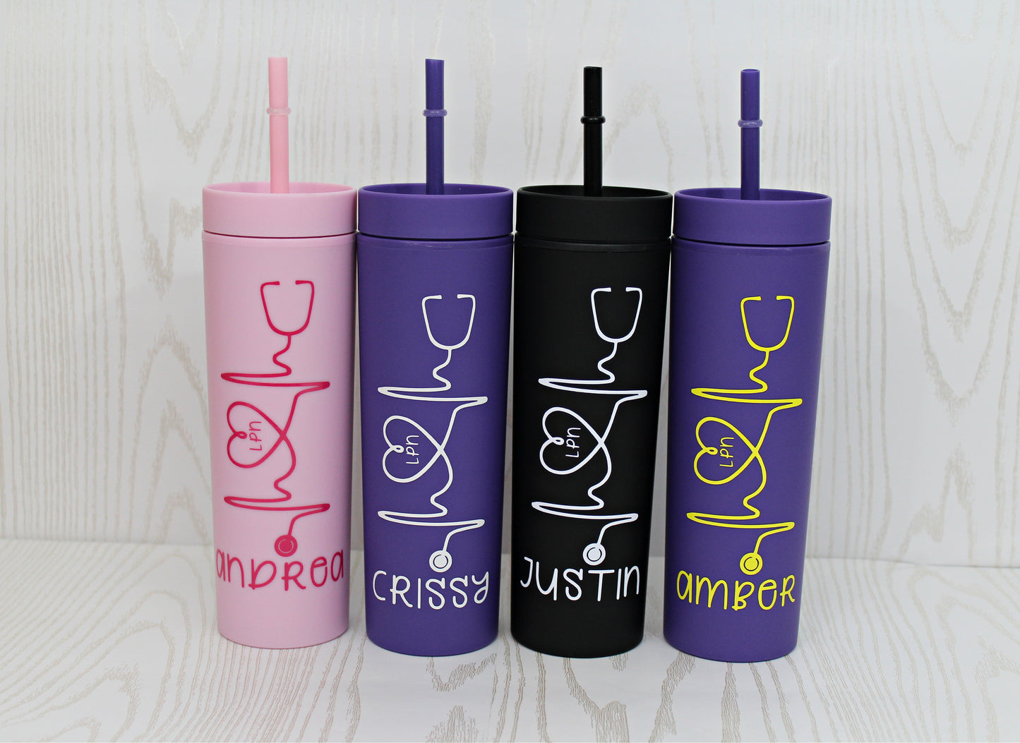 Nurse Tumbler Personalized - Nurse Tumbler with Straw - Gift for Nurse - Personalized Cup for Nurse